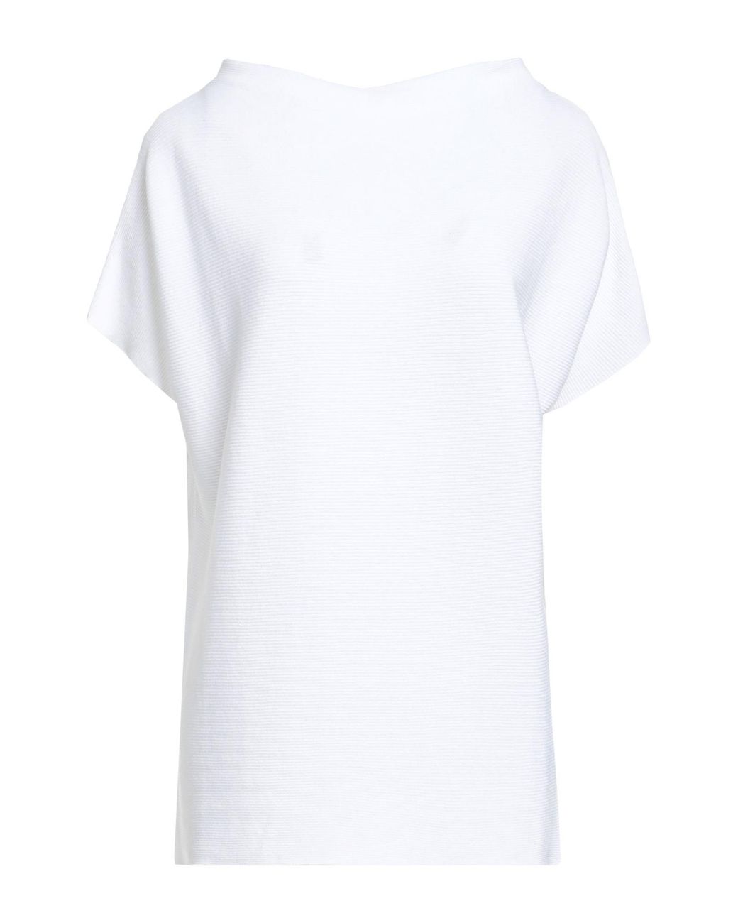 Alpha Studio White Sweater Cotton