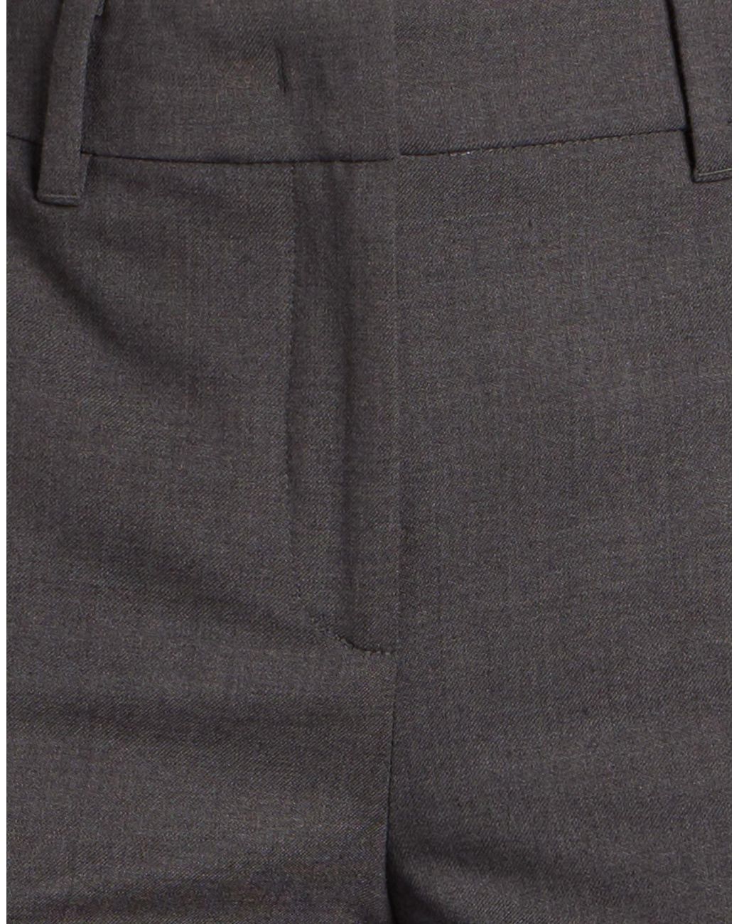 Marella Gray Charcoal Pants Polyester, Virgin Wool, Elastane