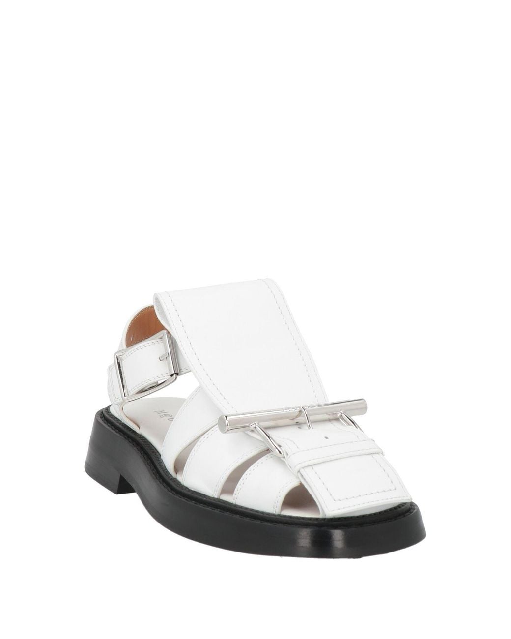 McQueen White Sandals