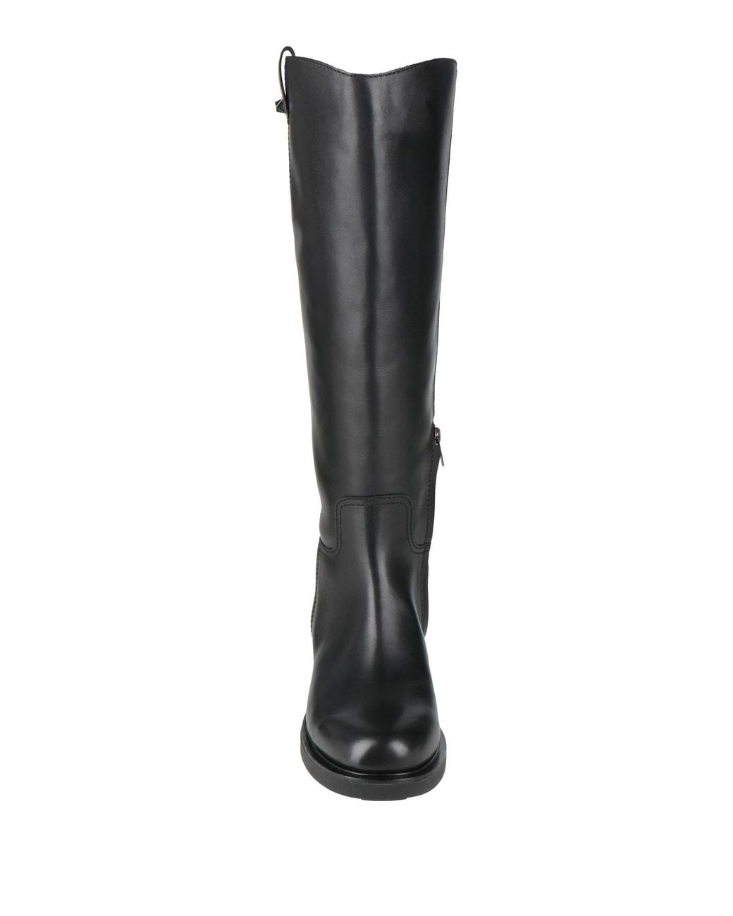 Ash Black Boot Leather