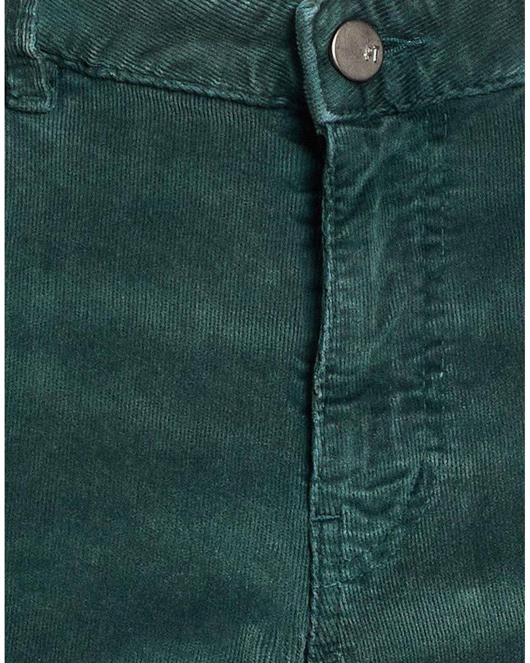 PT Torino Green Pants Cotton, Lyocell, Elastane