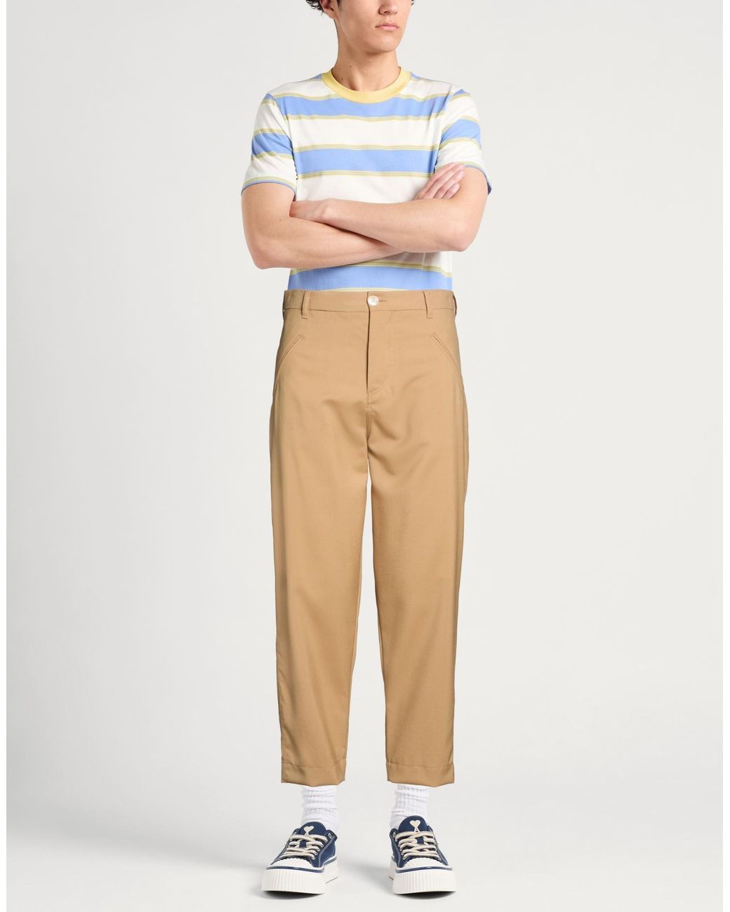Marni Natural Pants Virgin Wool for men
