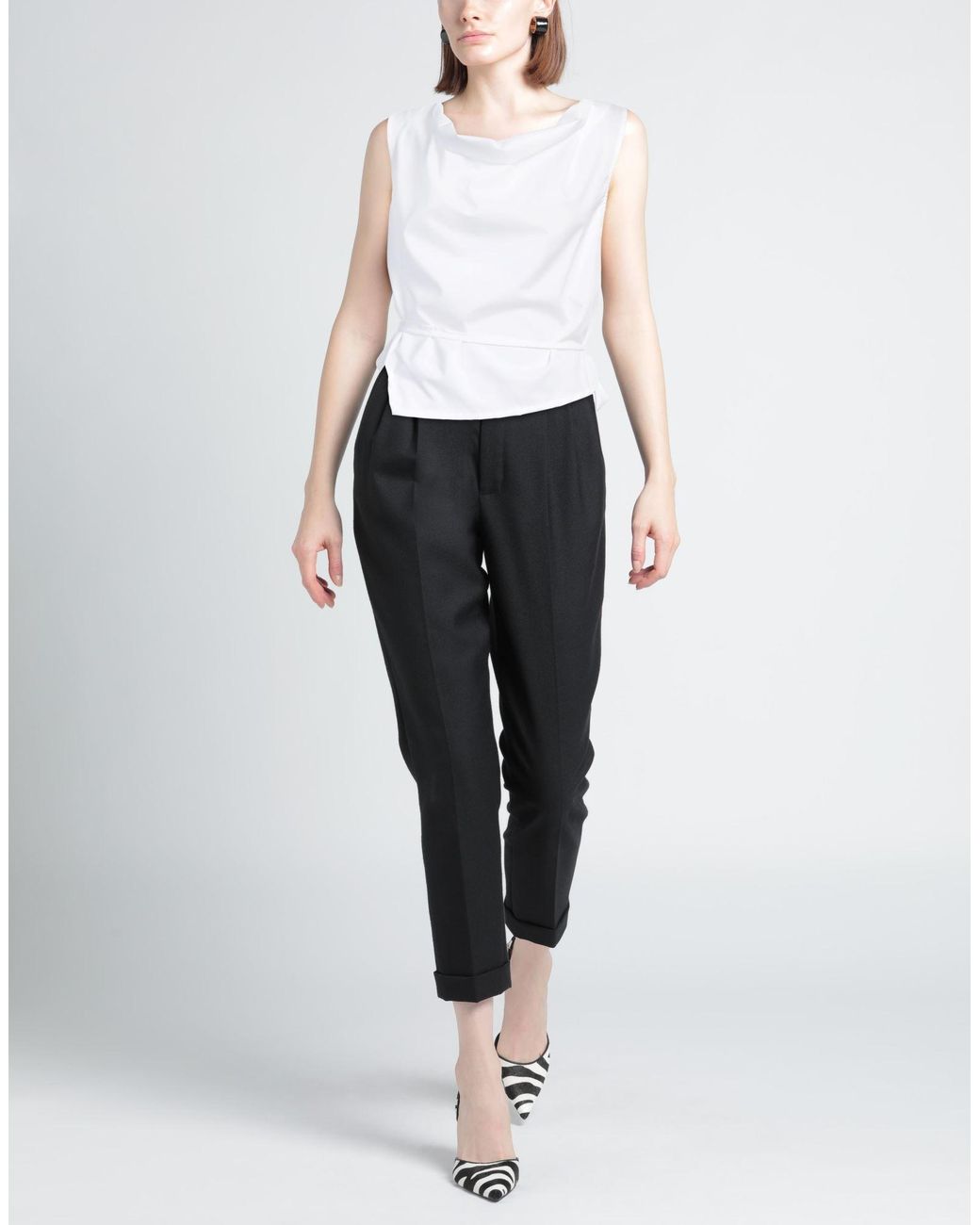 ALESSIA SANTI White Top Cotton