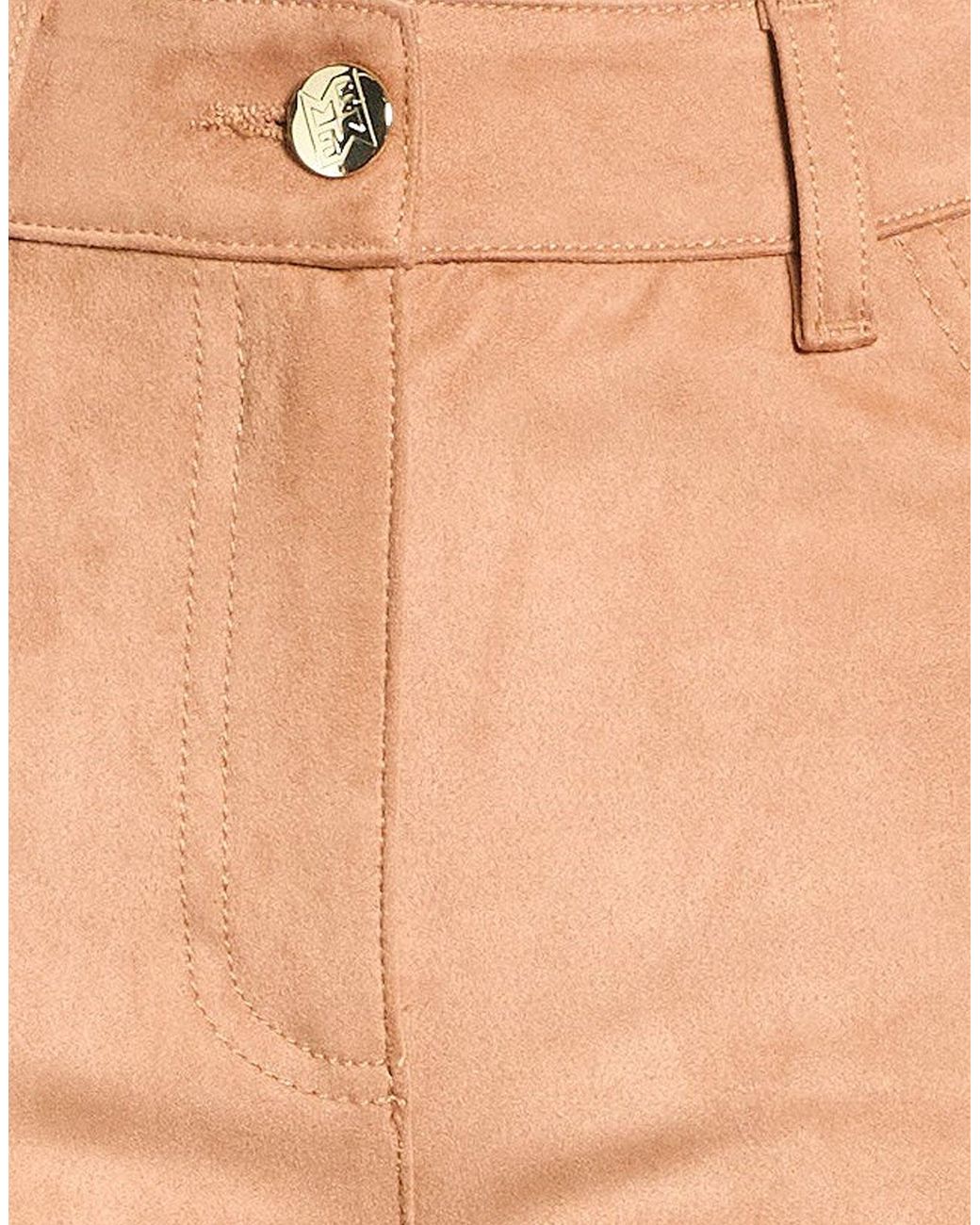 Marella Natural Camel Pants Polyester, Elastane