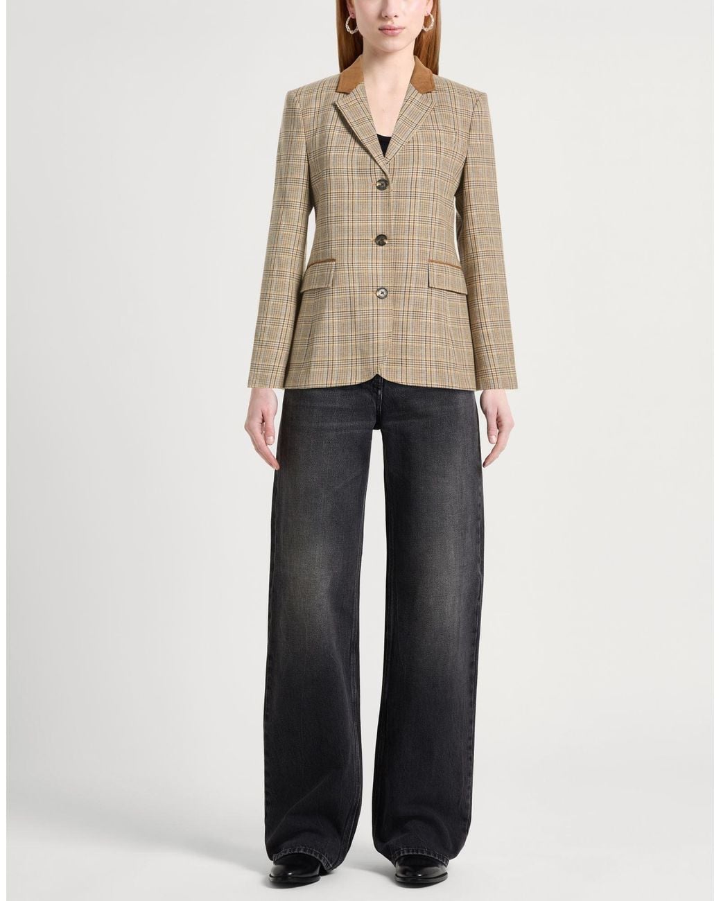 Rag & Bone Natural Camel Blazer Wool, Polyester