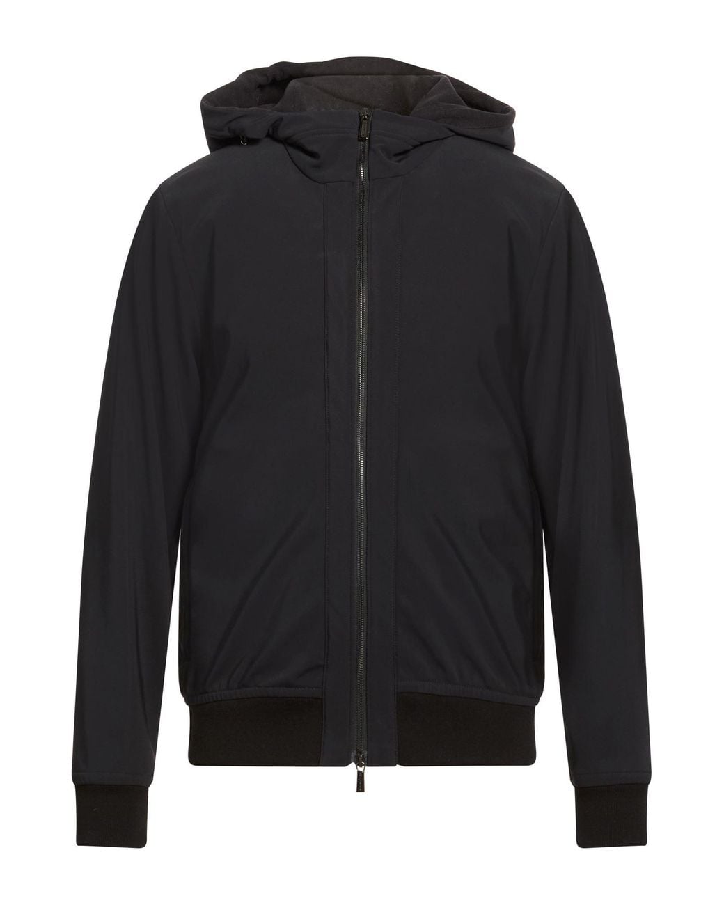 Moorer Black Jacket Polyester, Polyamide, Elastane for men