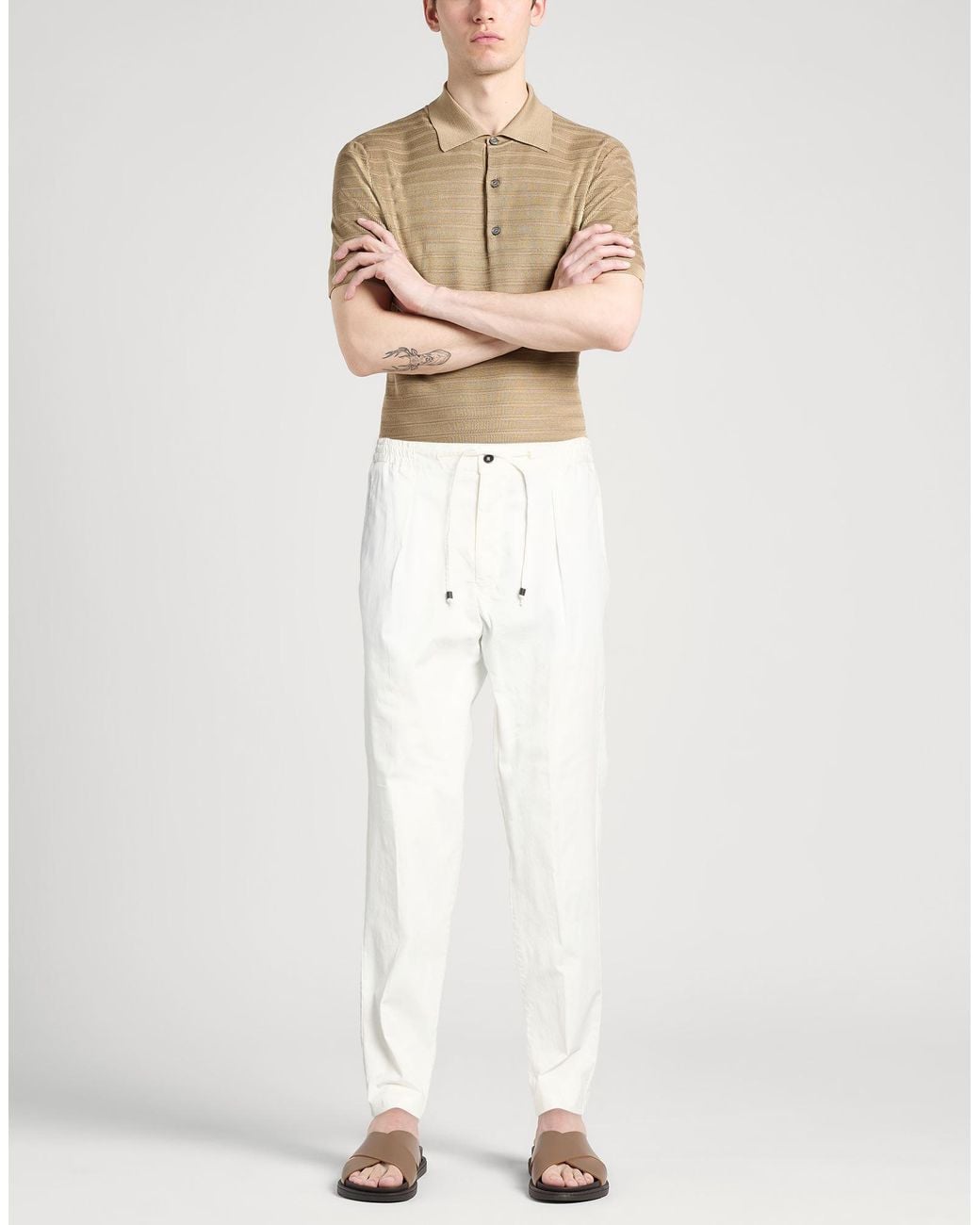 Pantalone di Drumohr in White da Uomo