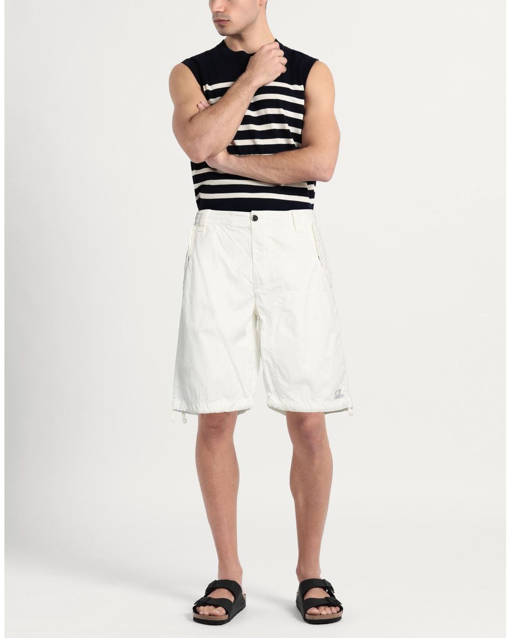 C P Company White Shorts & Bermuda Shorts Cotton for men
