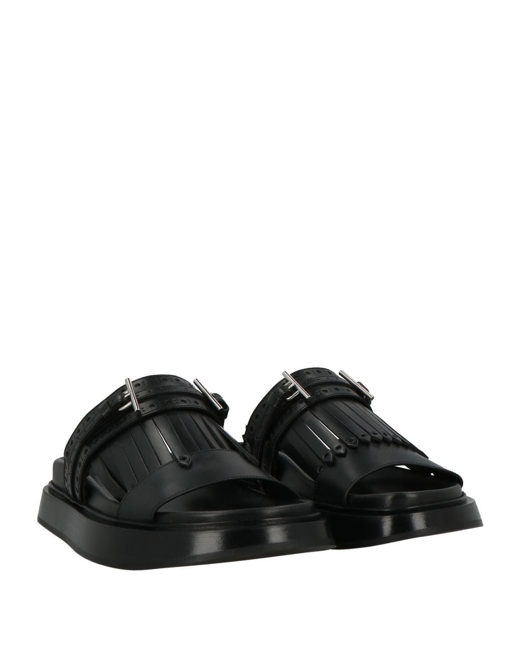 McQueen Black Sandale