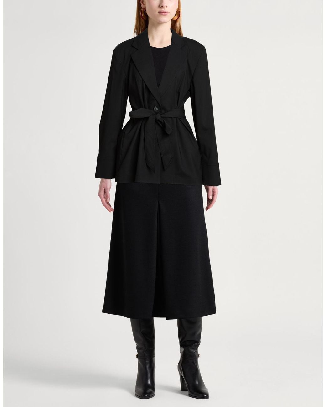 8pm Black Blazer Polyester, Wool, Elastane