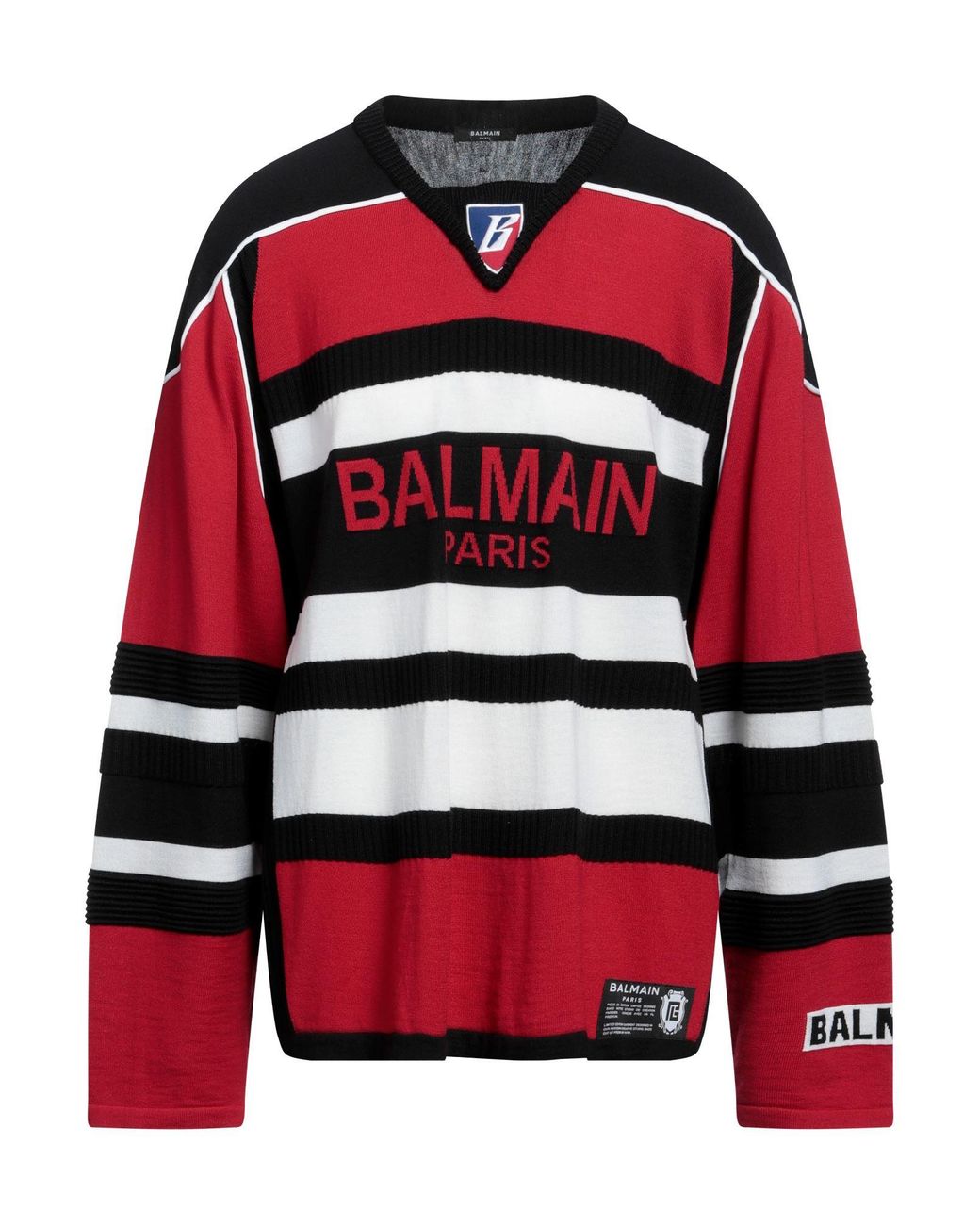 Pullover Balmain pour homme en coloris Red