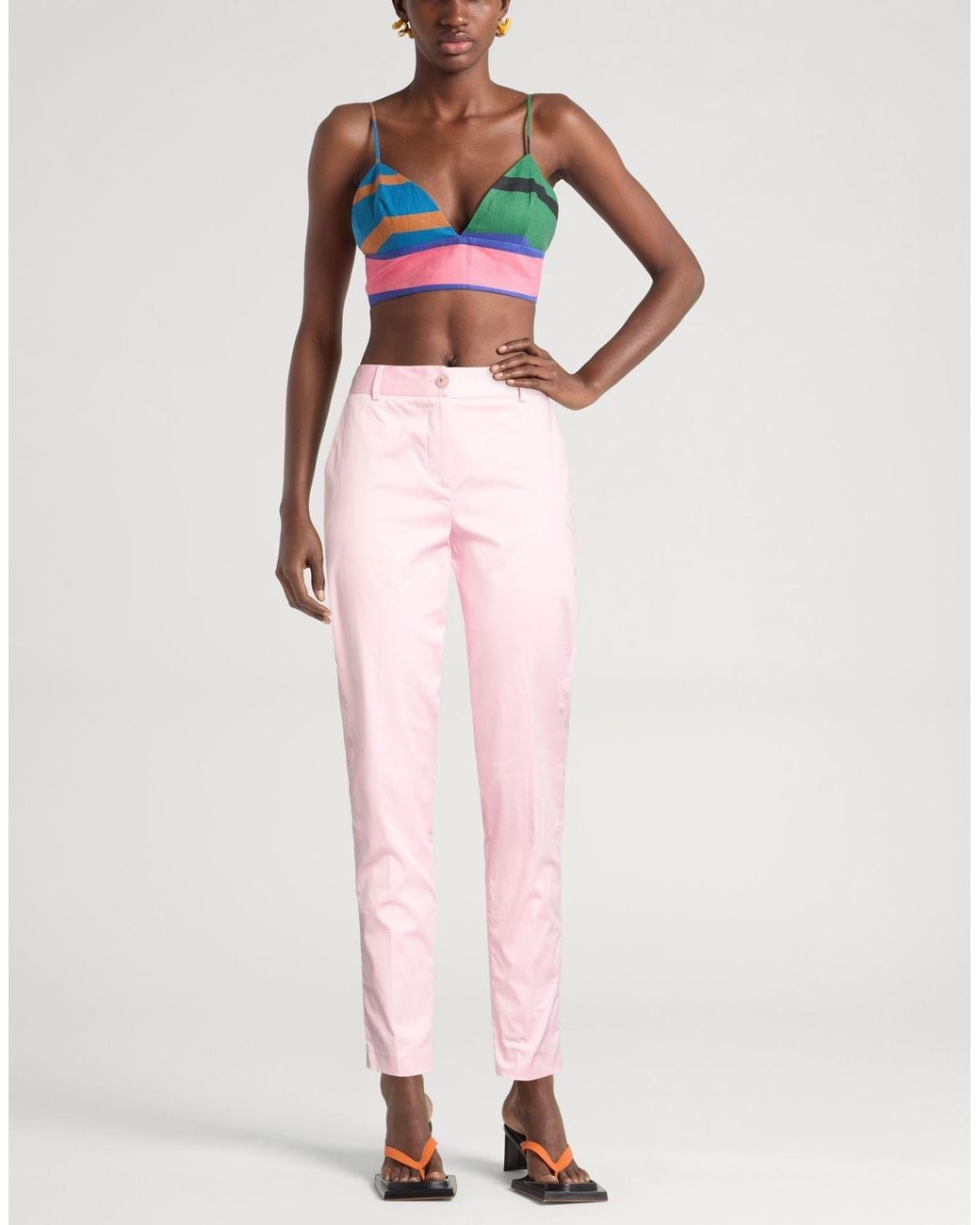 Kocca Pink Pants Cotton, Elastane