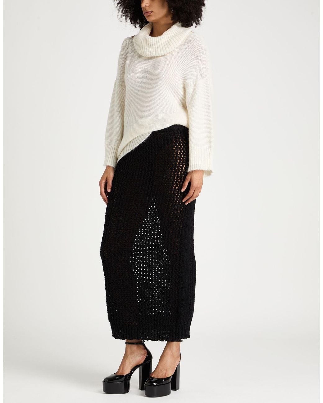 Aniye By White Cream Turtleneck Acrylic, Polyamide, Alpaca Wool