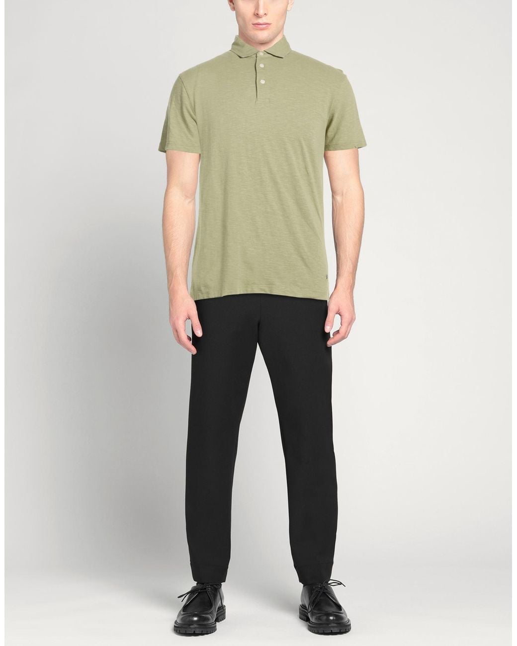 Hackett Green Polo Shirt Cotton, Linen for men