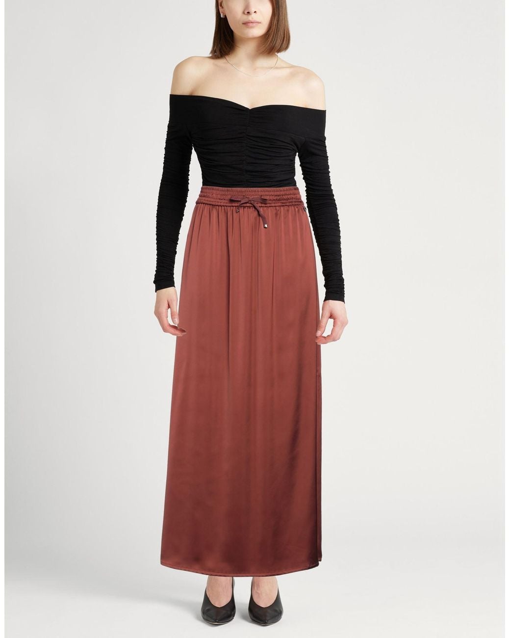 Herno Red Maxi Skirt