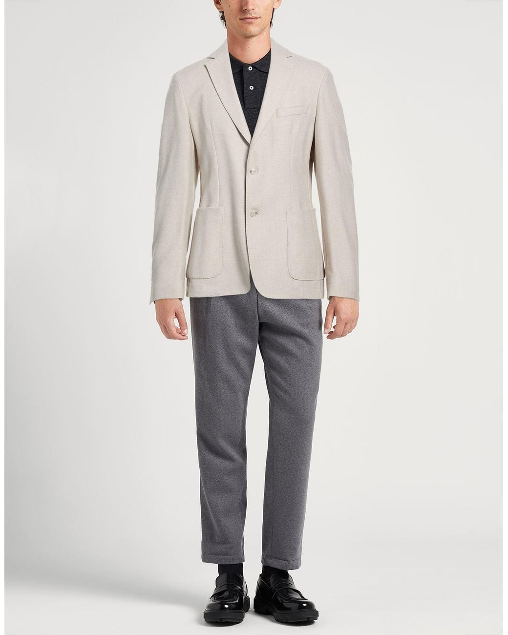 Boss White Cream Blazer Recycled Wool, Polyamide for men