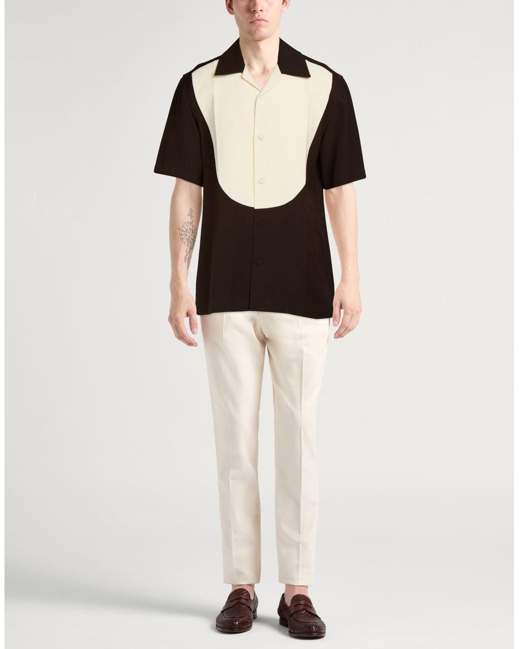 Jil Sander Black Shirt Viscose, Silk for men