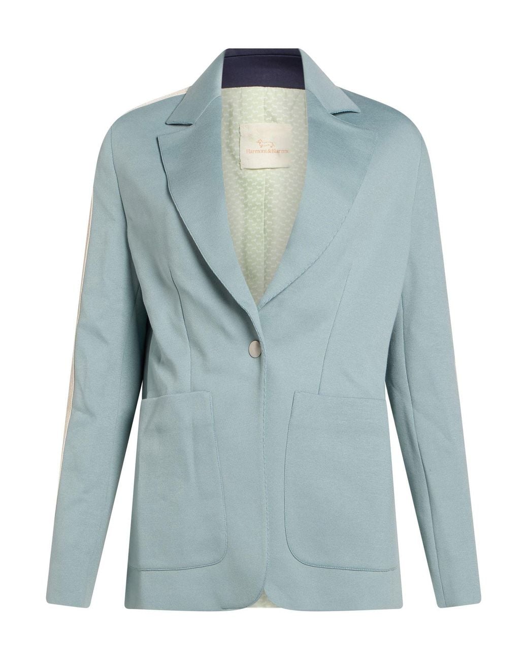 Palm Angels Blue Light Blazer Cotton, Polyester