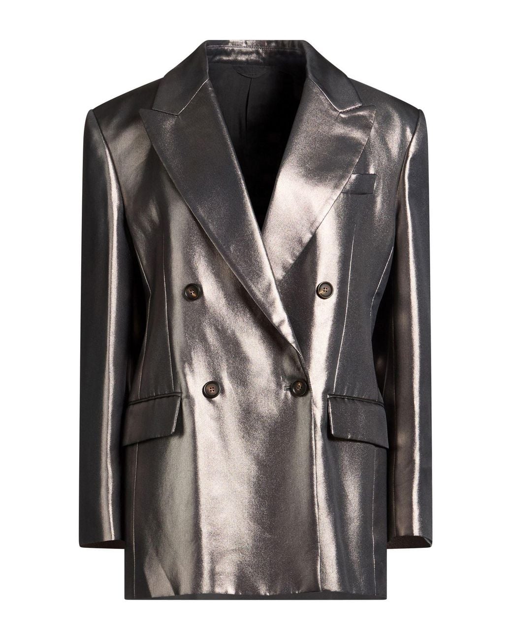 Brunello Cucinelli Black Blazer Silk