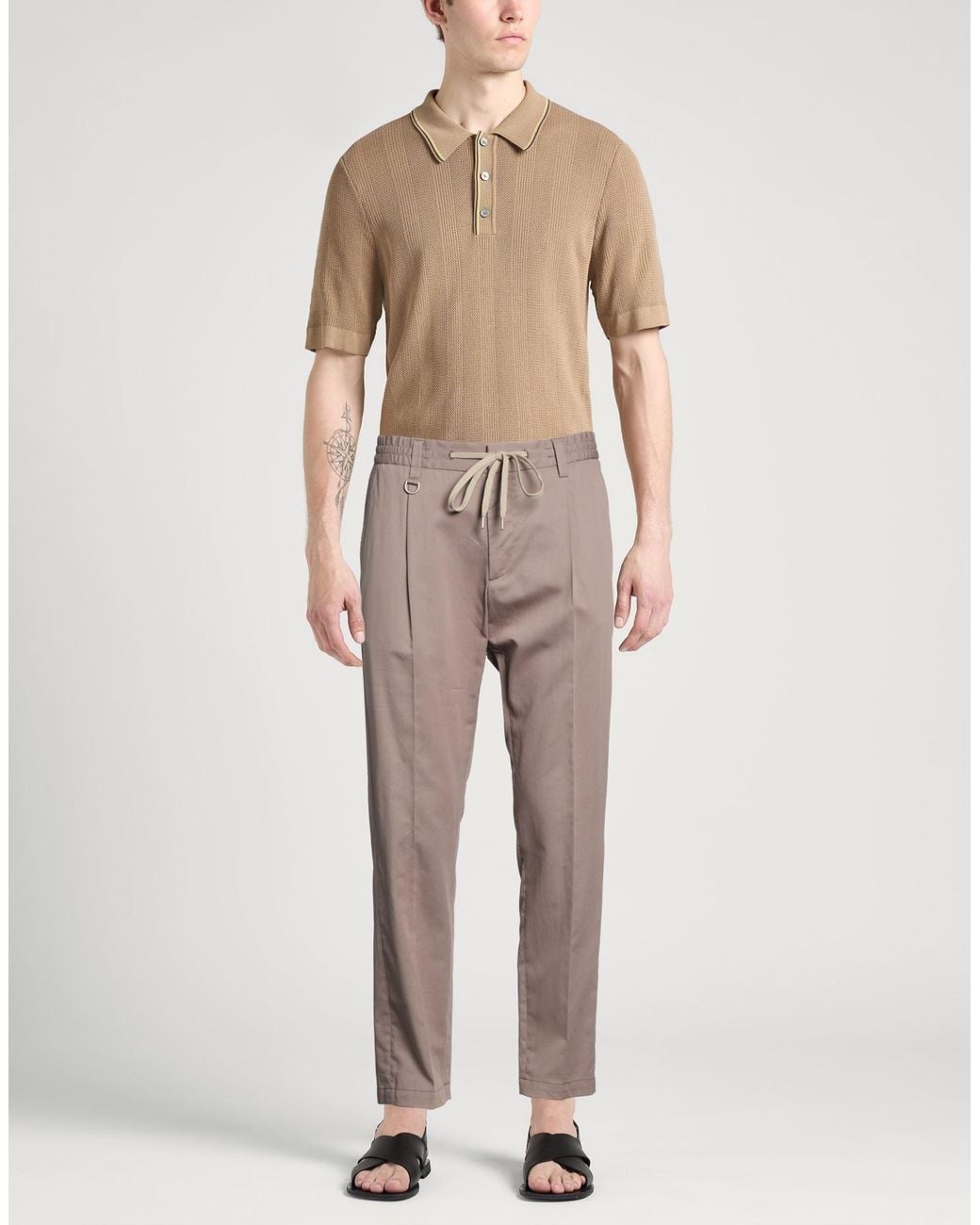 Paolo Pecora Gray Trouser for men