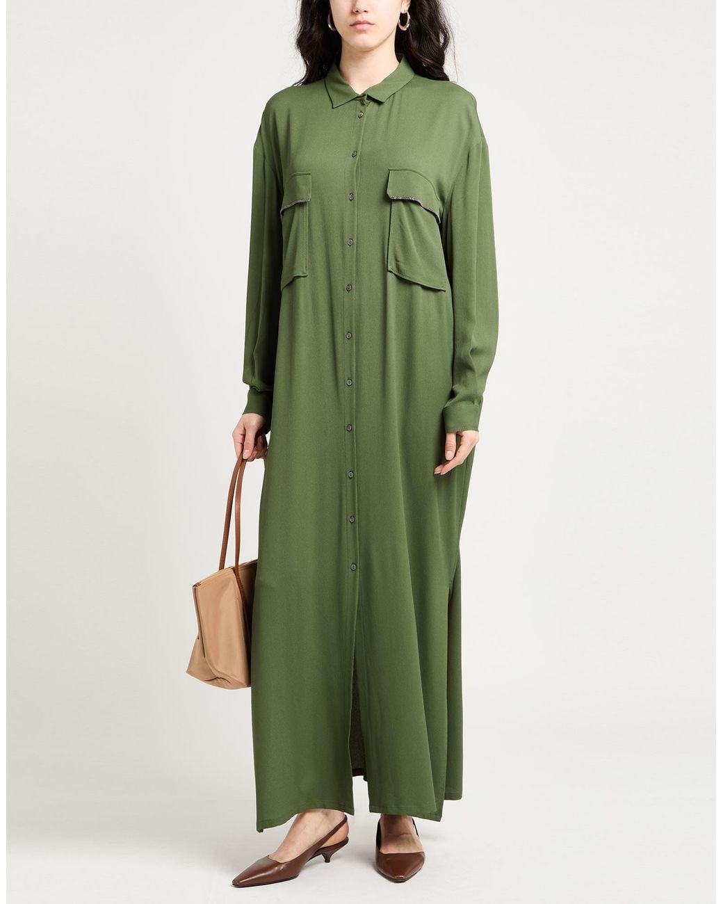 Fabiana Filippi Green Maxi Dress