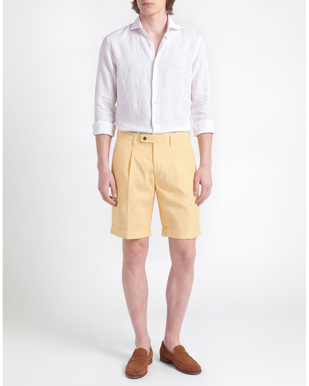 BRO-SHIP Yellow Shorts & Bermuda Shorts for men