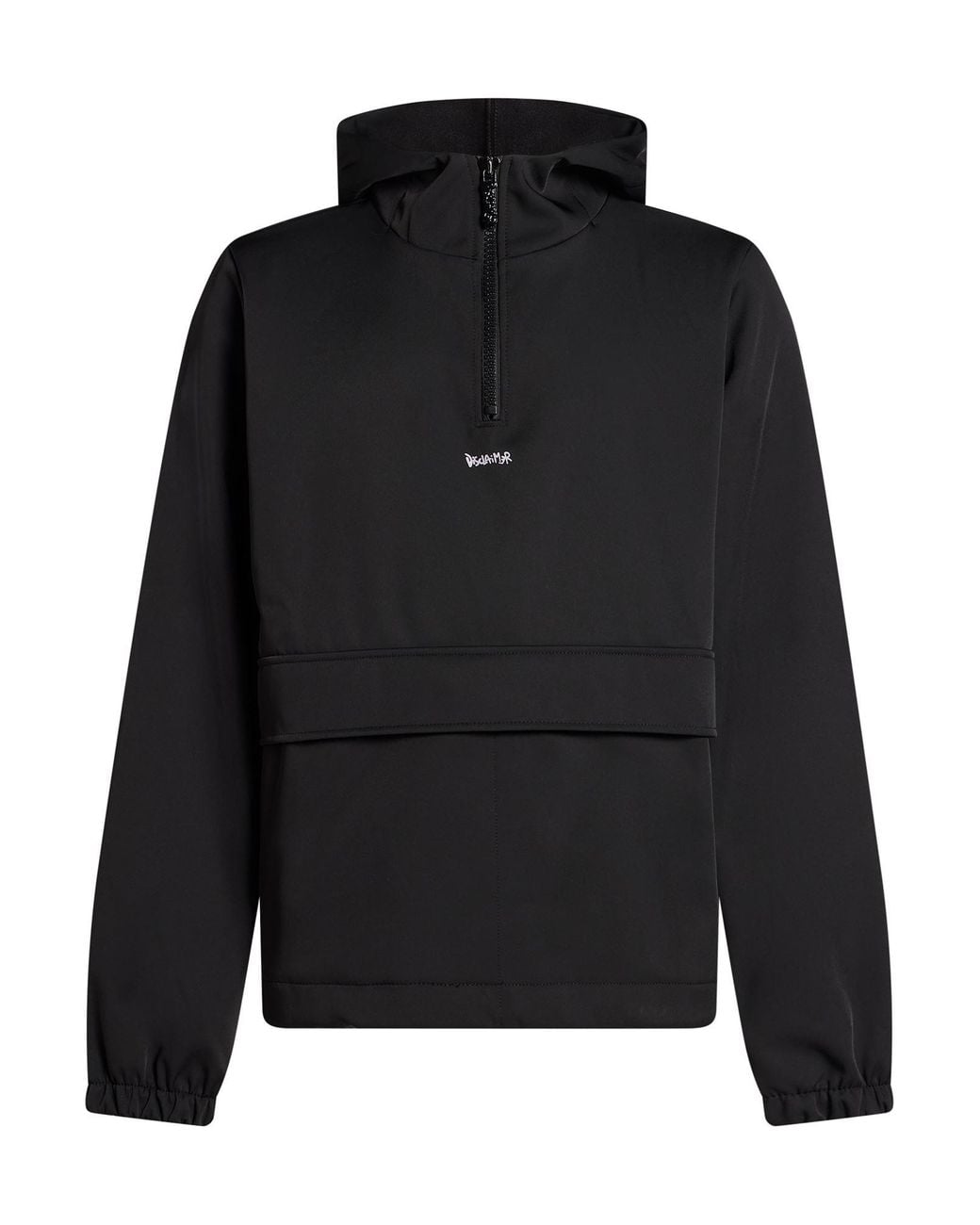 DISCLAIMER Black Jacket Polyester, Elastane for men
