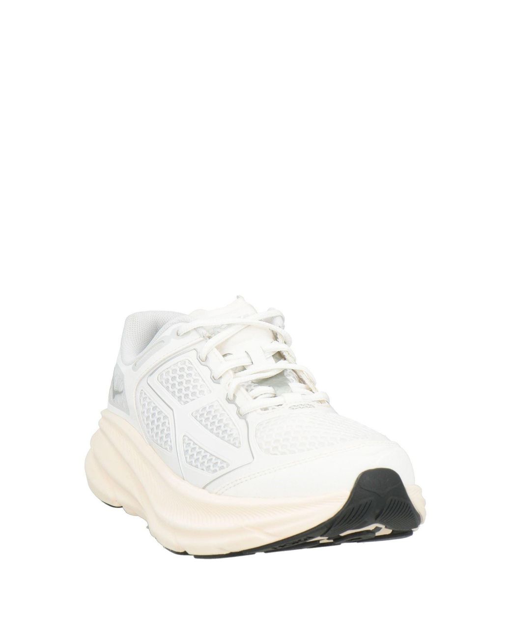 Hoka One One White Clifton One9 Running Shoes for men