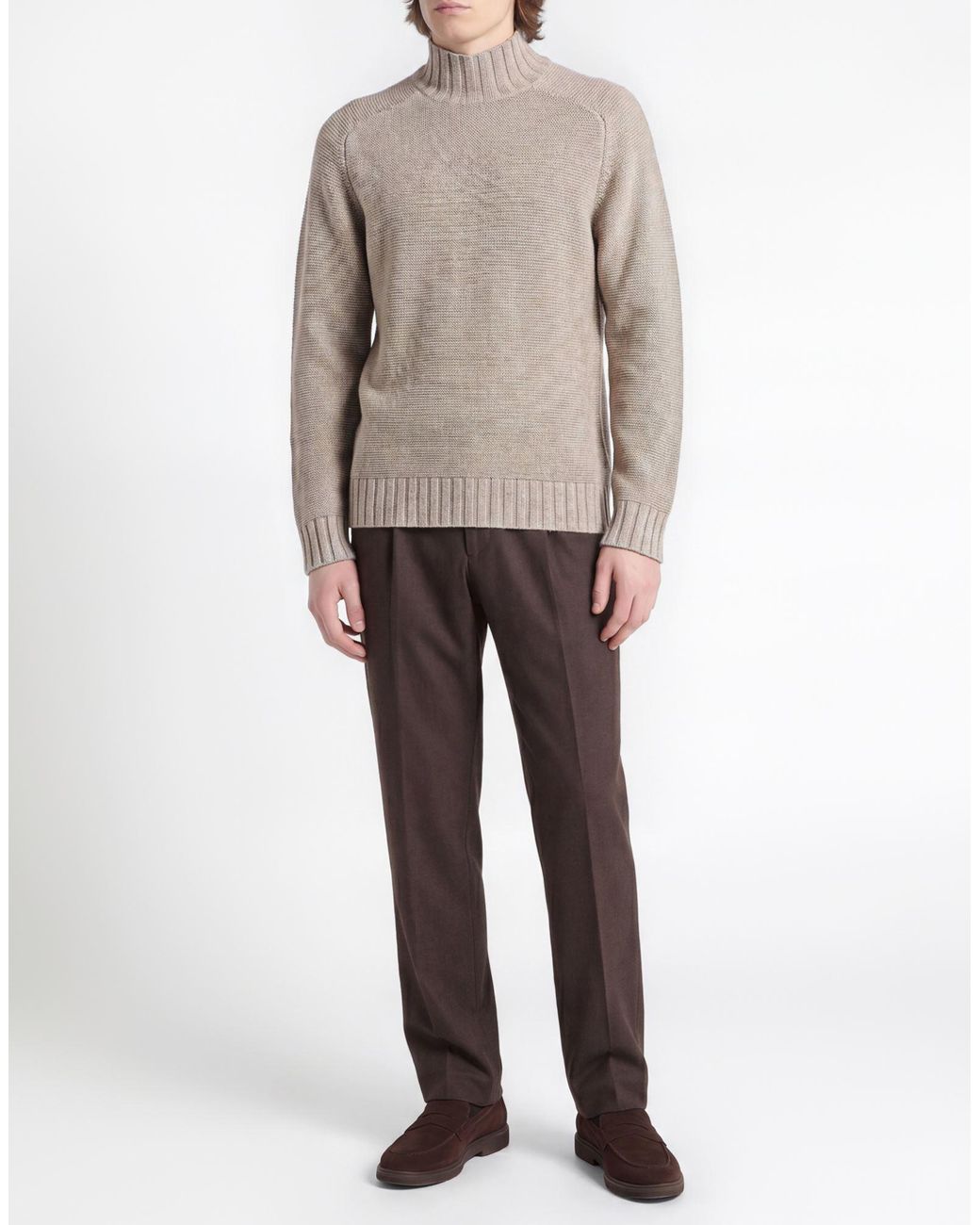 Alpha Studio Rollkragenpullover in Gray für Herren