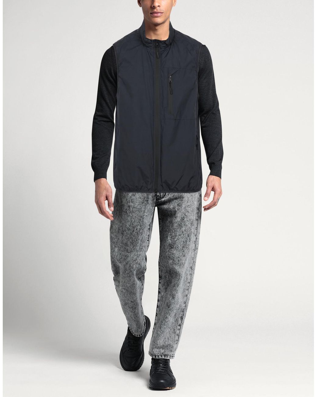 ADHOCONCEPT Blue Gilet for men