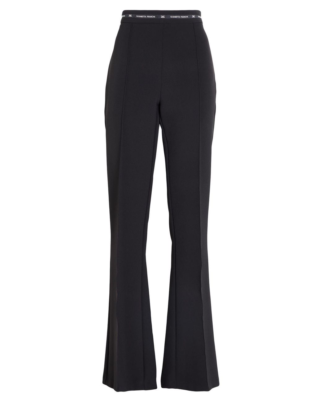 Elisabetta Franchi Blue Pants Polyester, Elastane