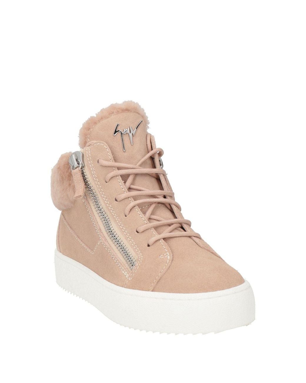 Giuseppe Zanotti Natural Antique Rose Sneakers Soft Leather