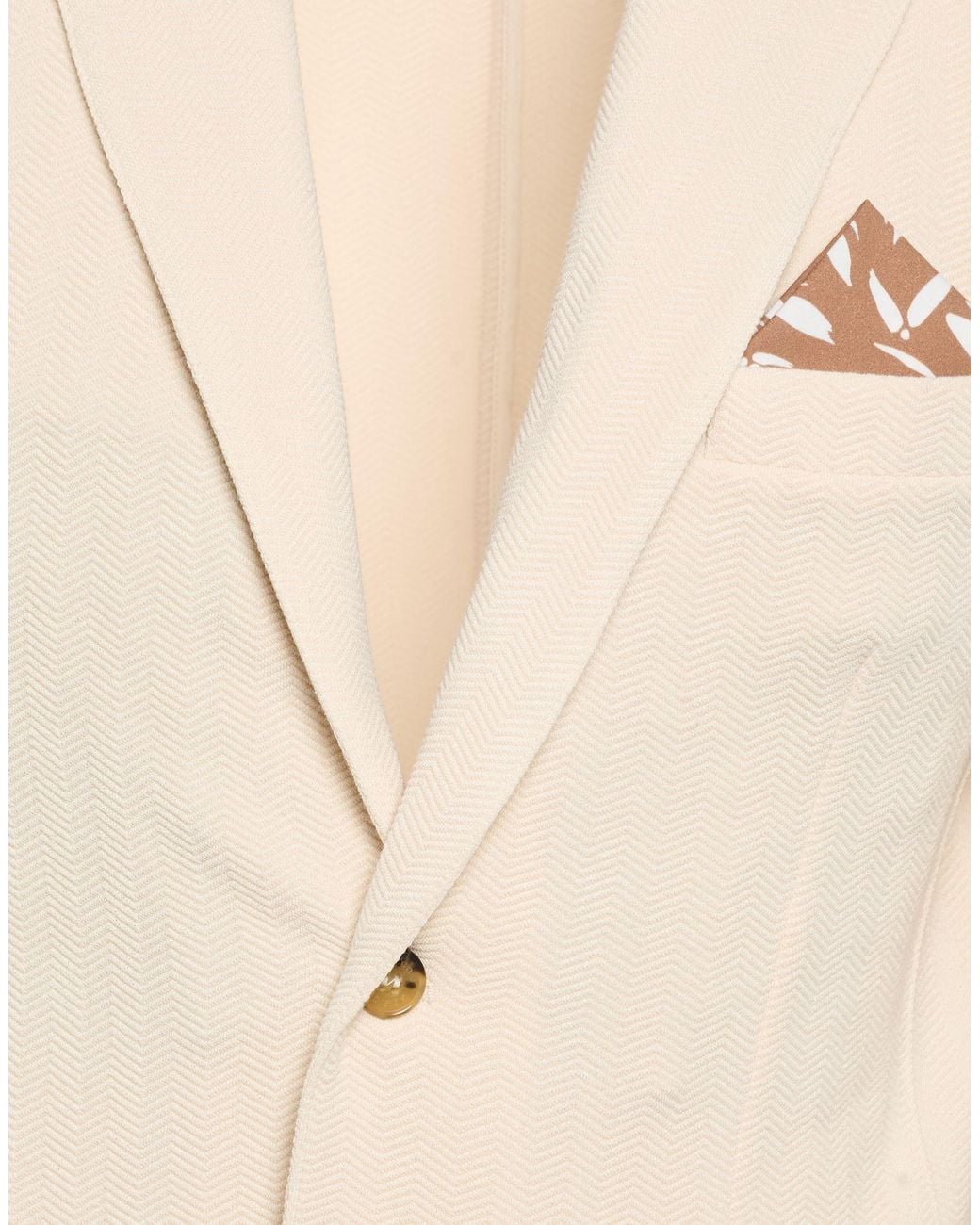 AT.P.CO Natural Blazer Polyester, Elastane for men