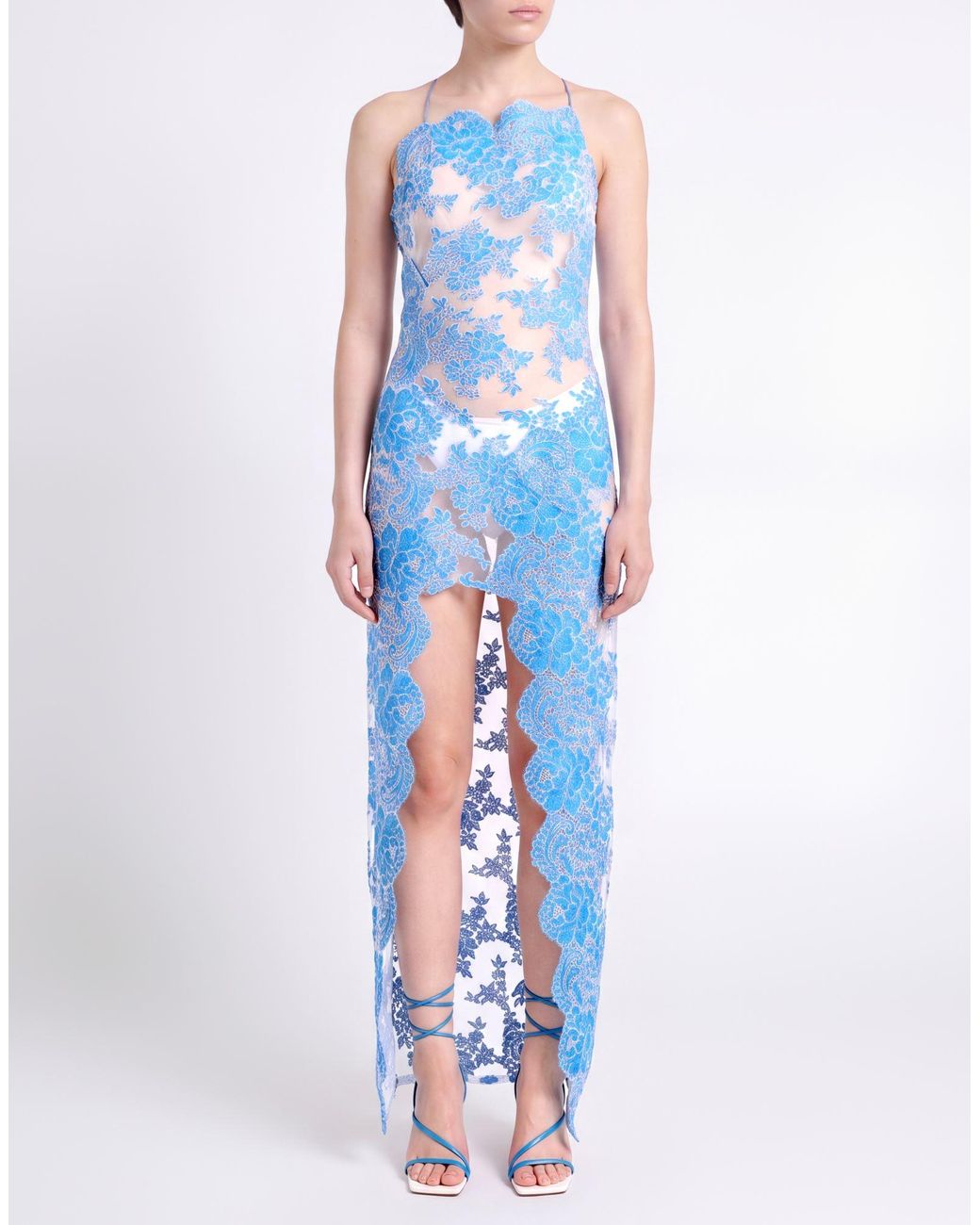 Christopher Esber Blue Maxi Dress