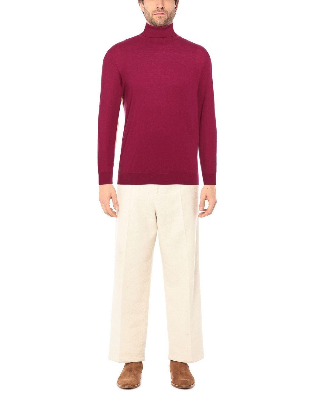 Diktat Rollkragenpullover in Red für Herren