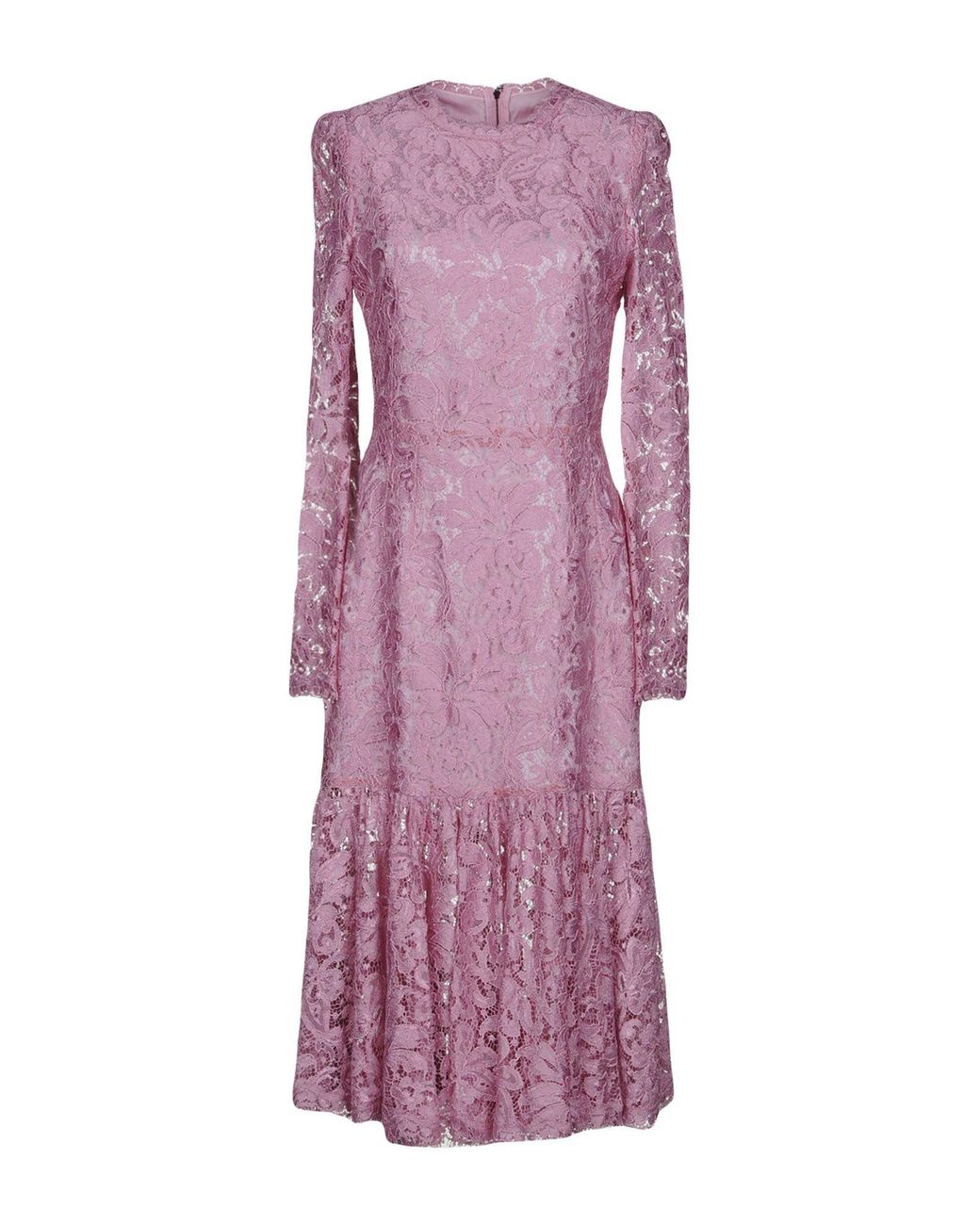 Dolce & Gabbana Purple Midi Dress Viscose, Polyamide