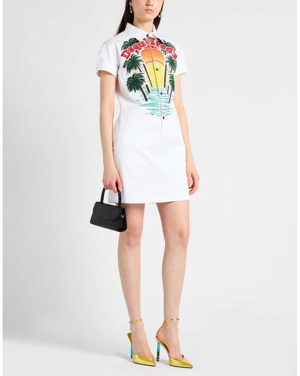 DSquared² White Mini Dress