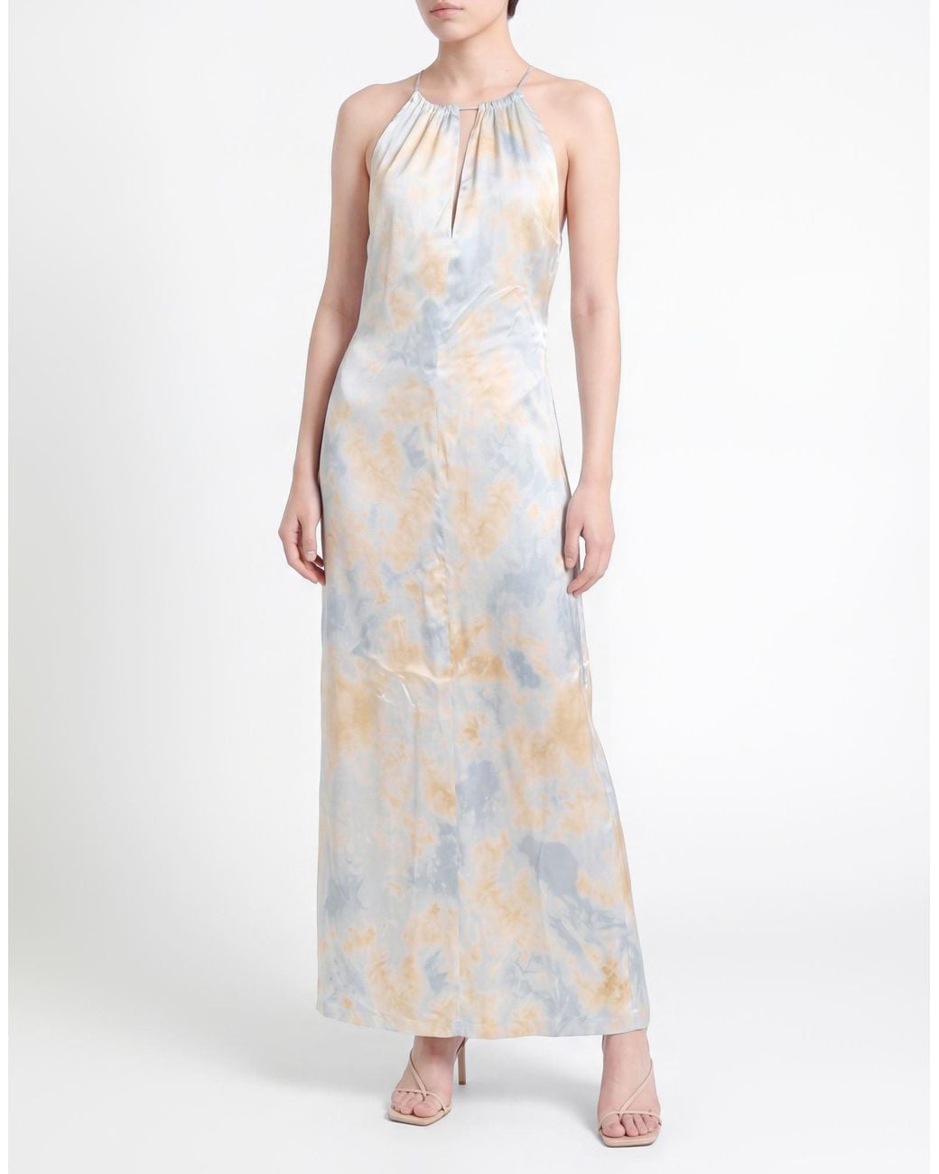Erika Cavallini Semi Couture White Maxi Dress Silk