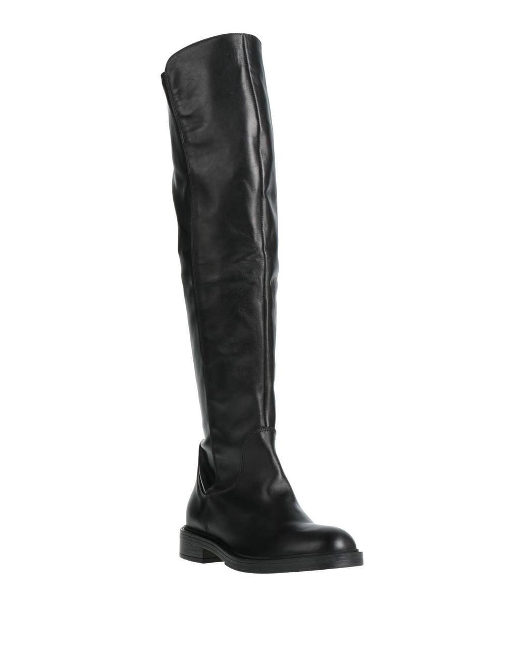 Ovyè Black Boot Calfskin, Textile Fibers