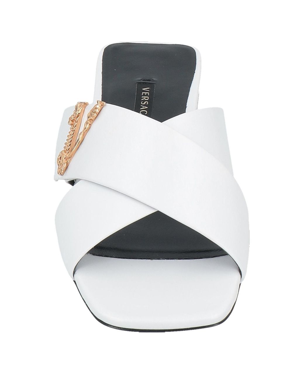 Versace hotsell white sandals