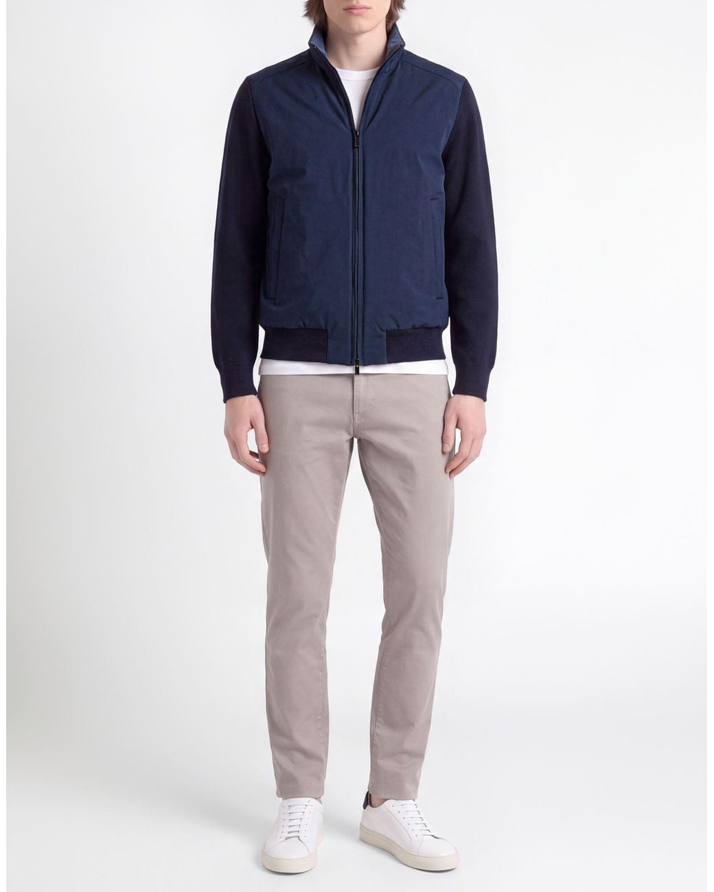 Paul & Shark Blue Jacket Virgin Wool, Polyester for men