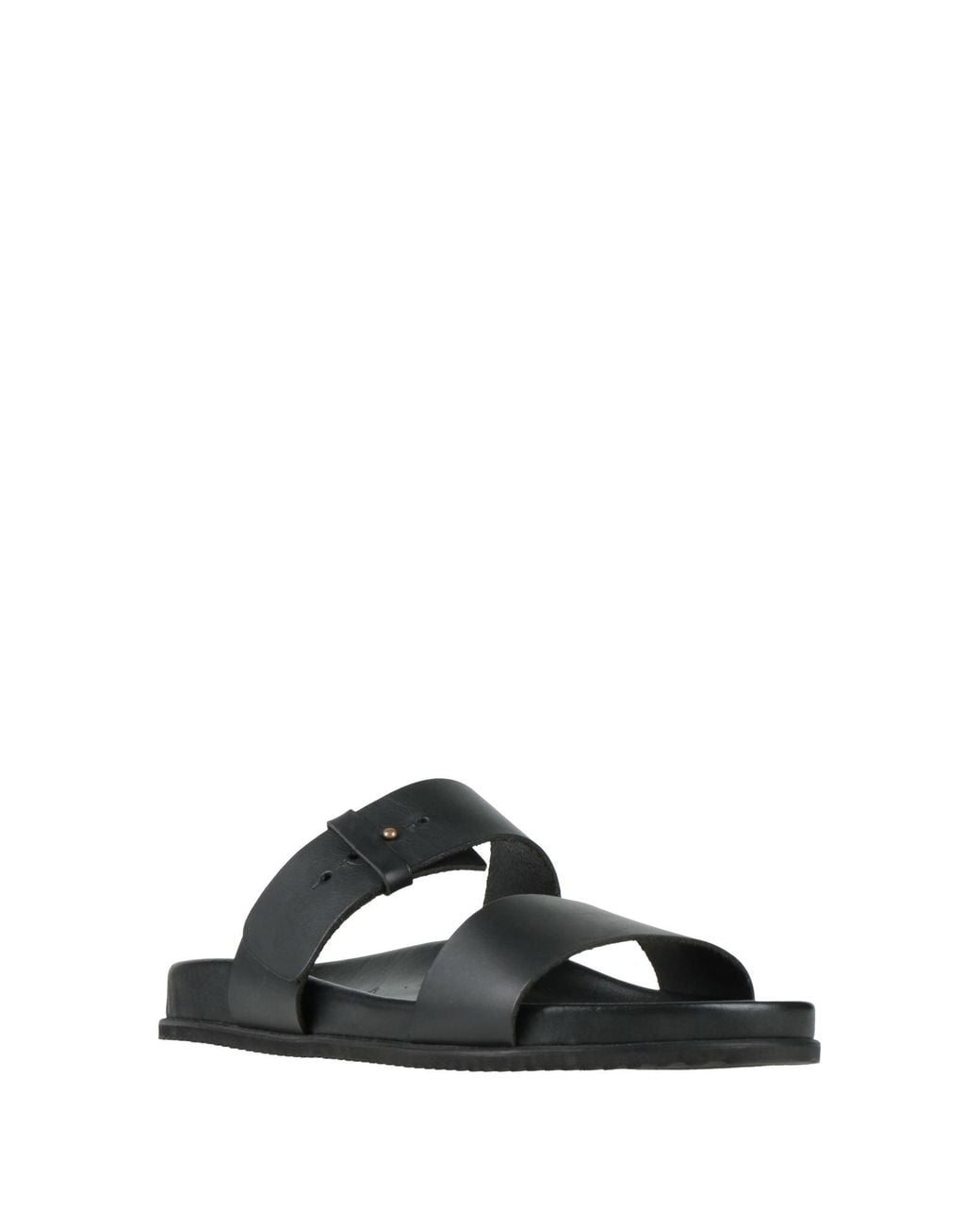 Ancient Greek Sandals Black Sandals Leather for men