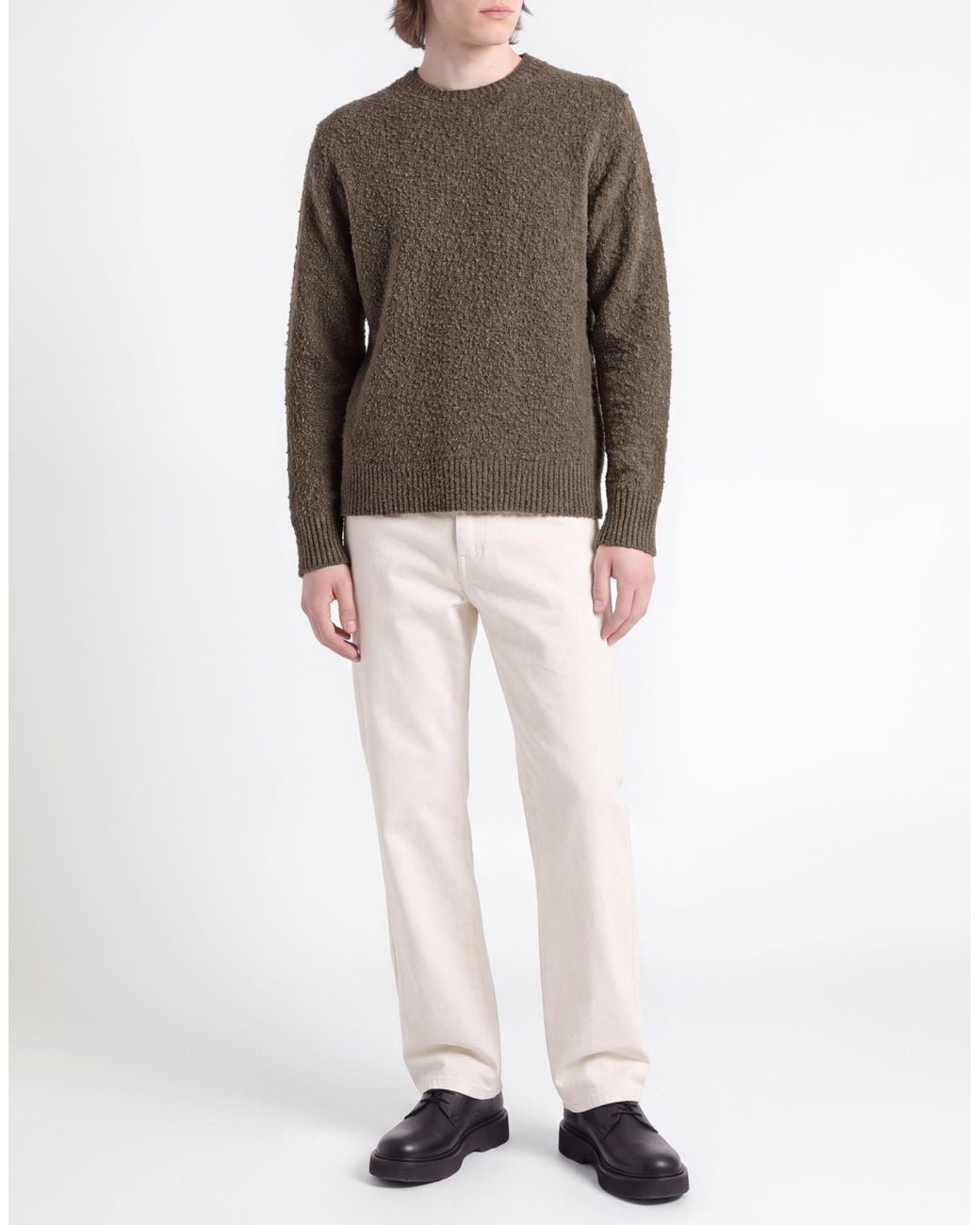 Roberto Collina Brown Sweaters for men