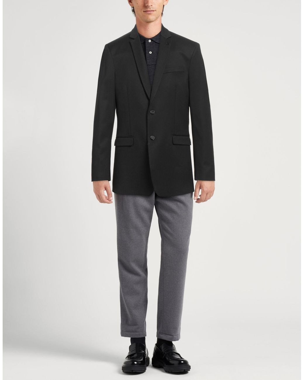 Patrizia Pepe Black Blazer Polyester, Viscose, Elastane for men