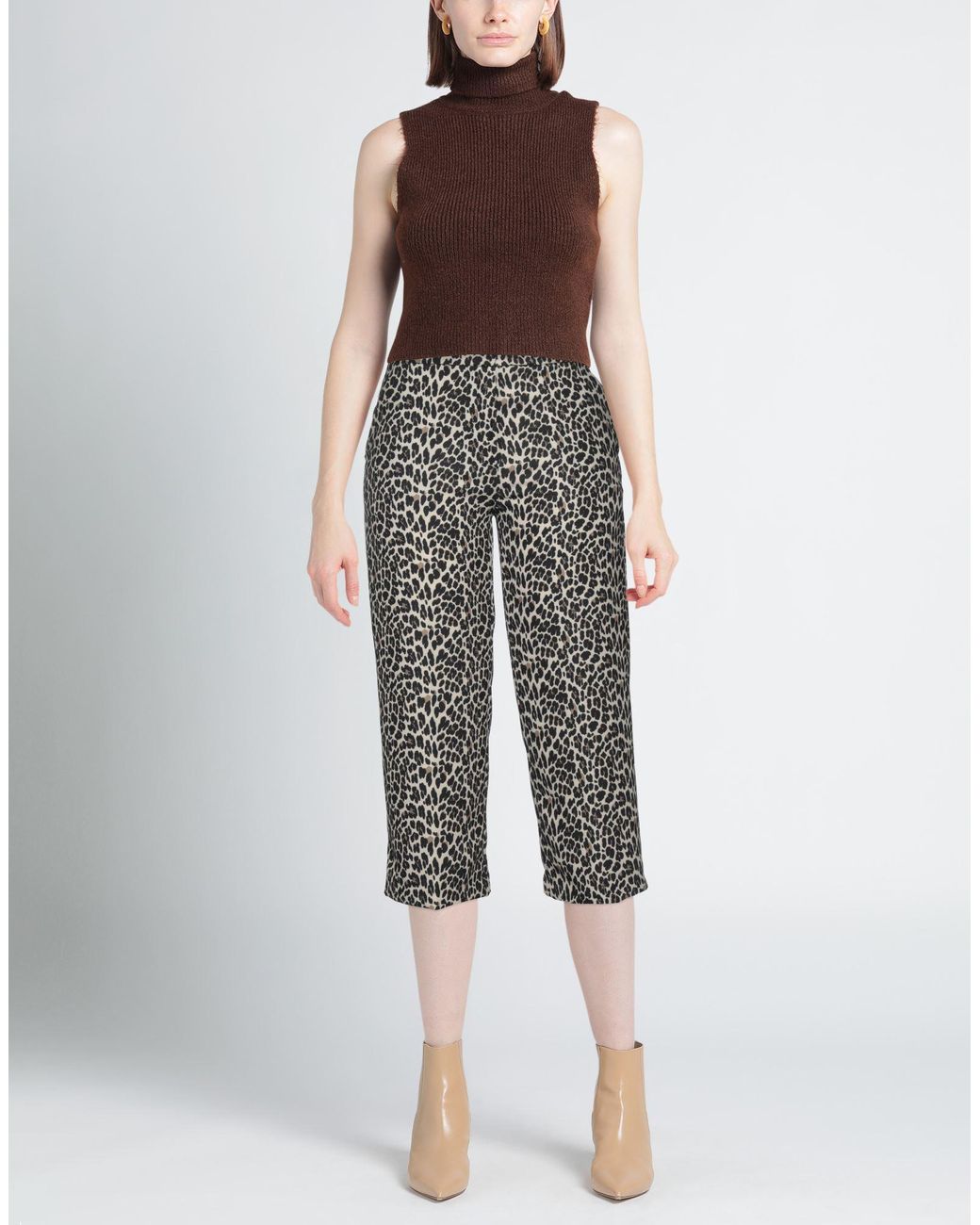 1 One Gray Pants Polyester, Elastane