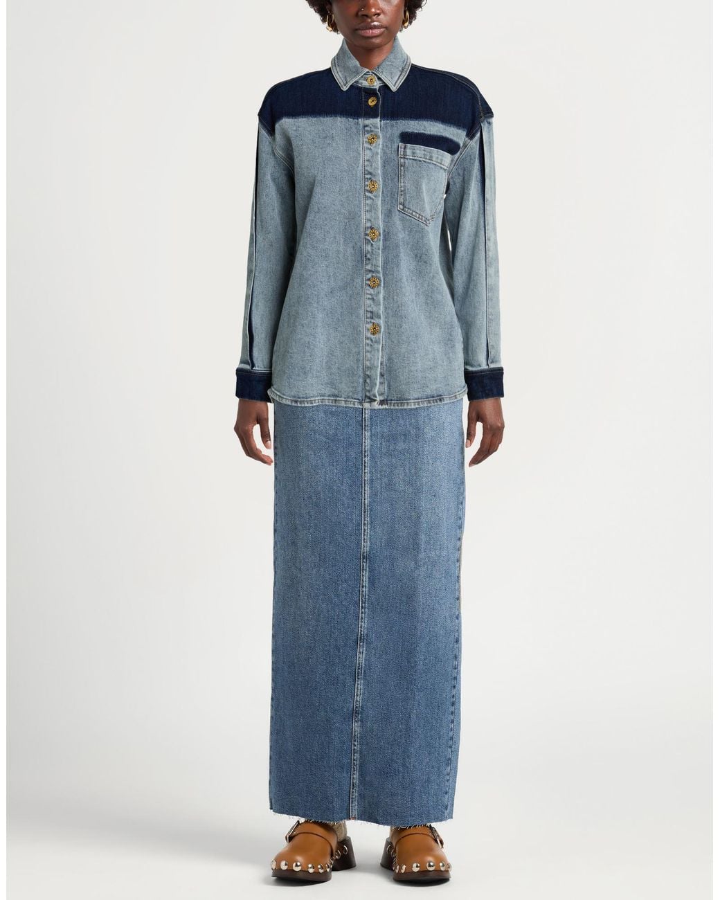 Twinset Blue Denim Shirts