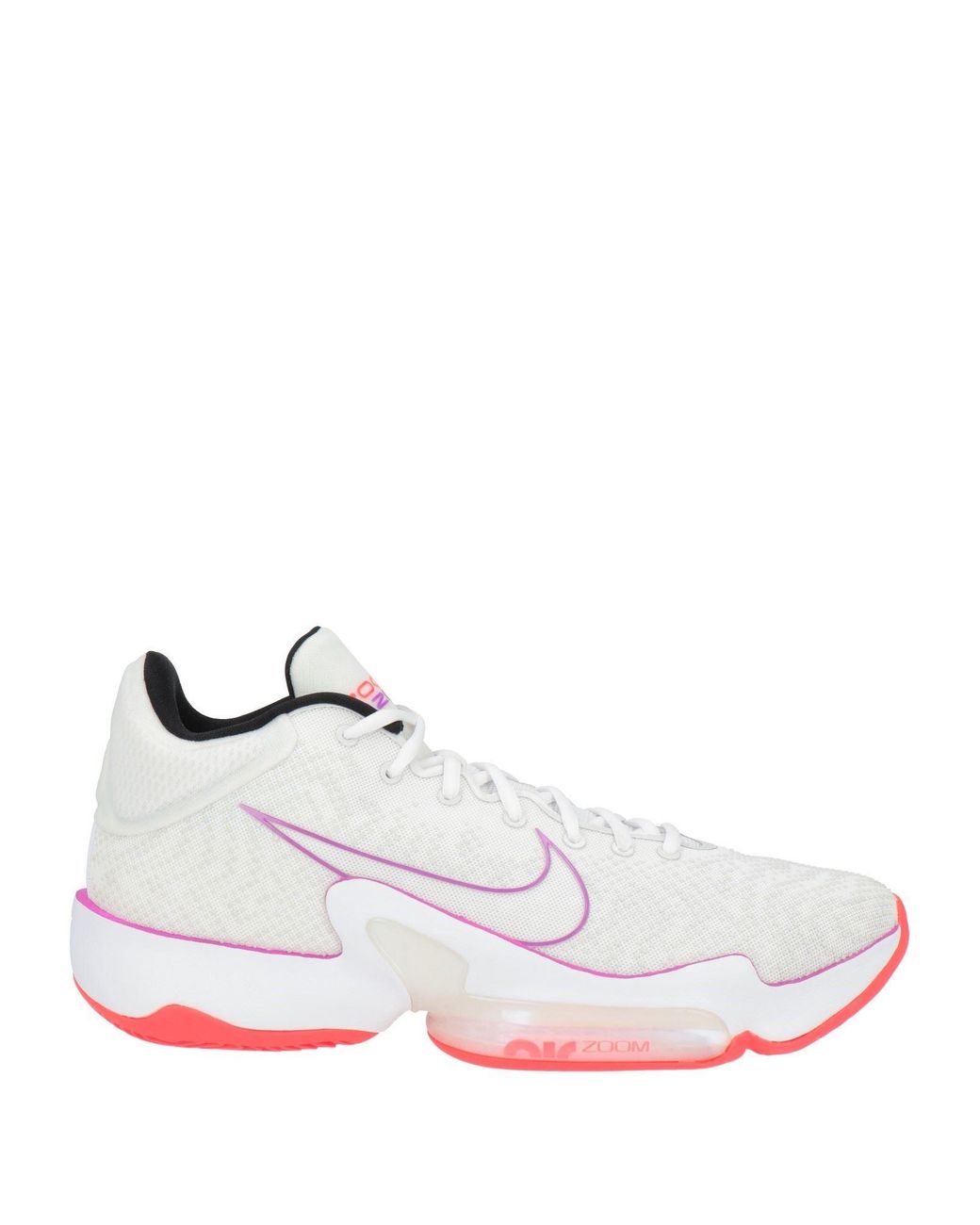 Nike White Sneakers Textile Fibers, Synthetic Material for men