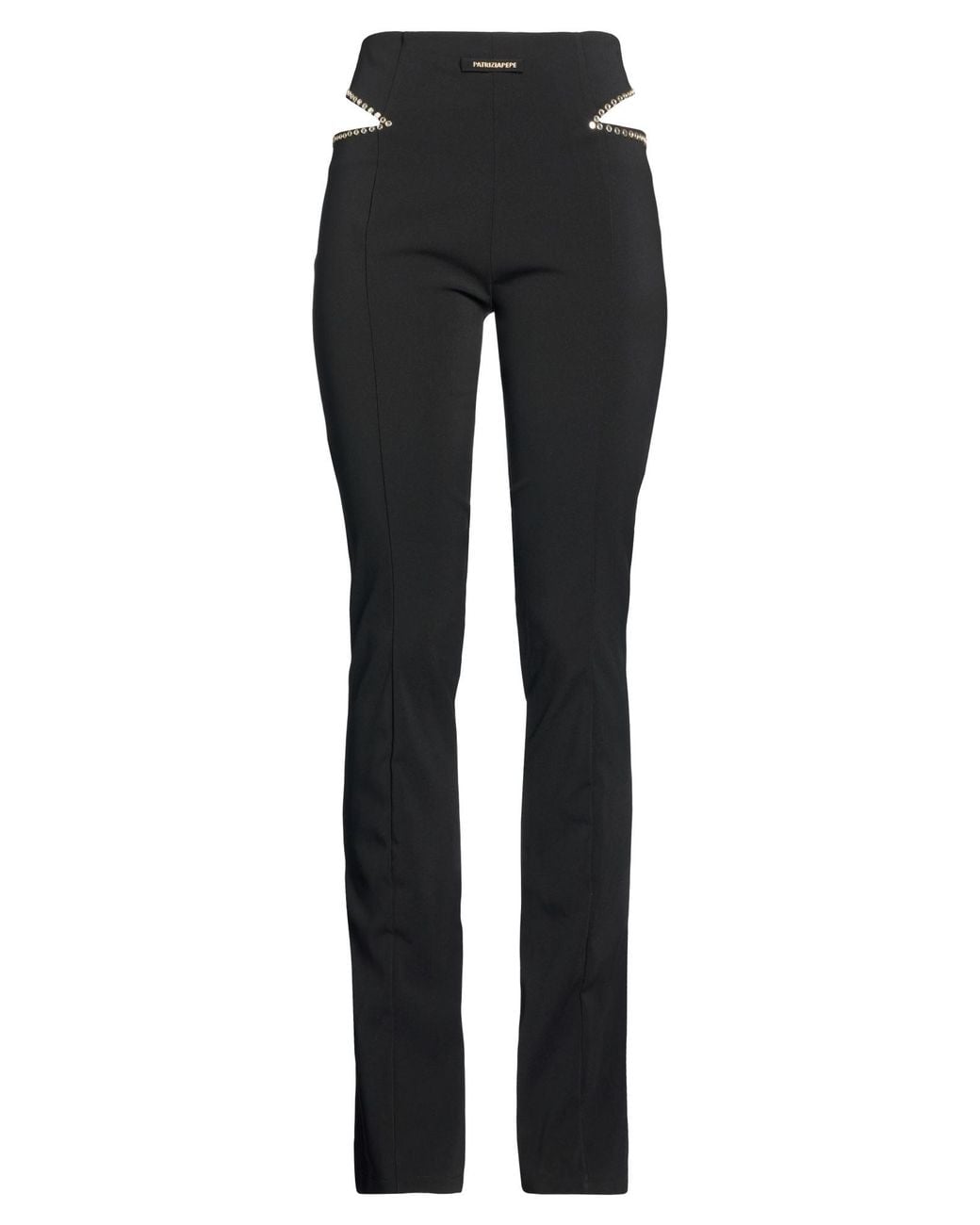 Patrizia Pepe Black Pants Polyester, Elastane