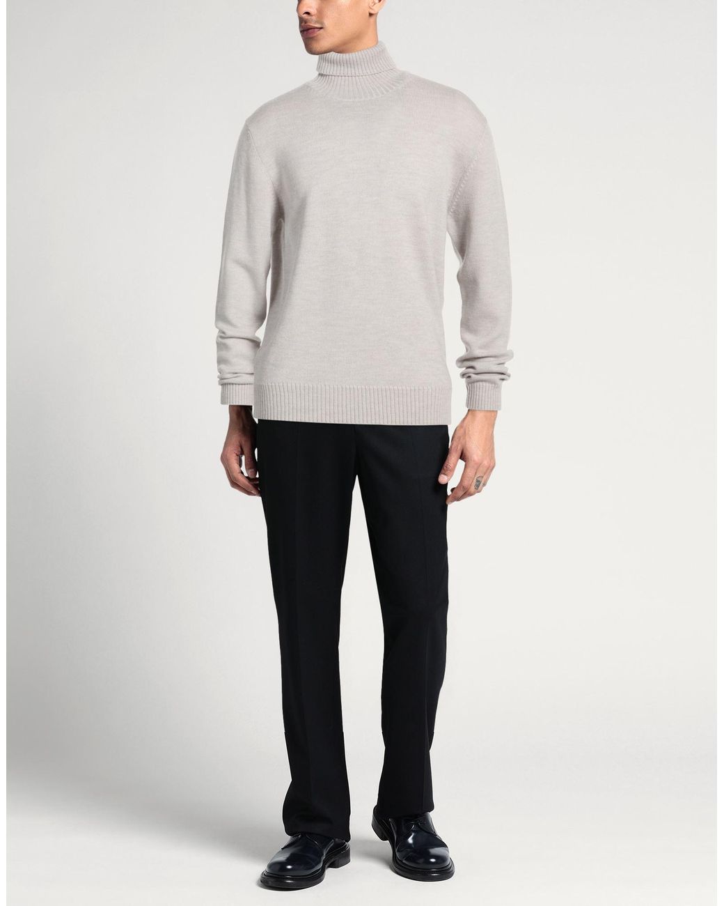 Aragona White Turtleneck for men