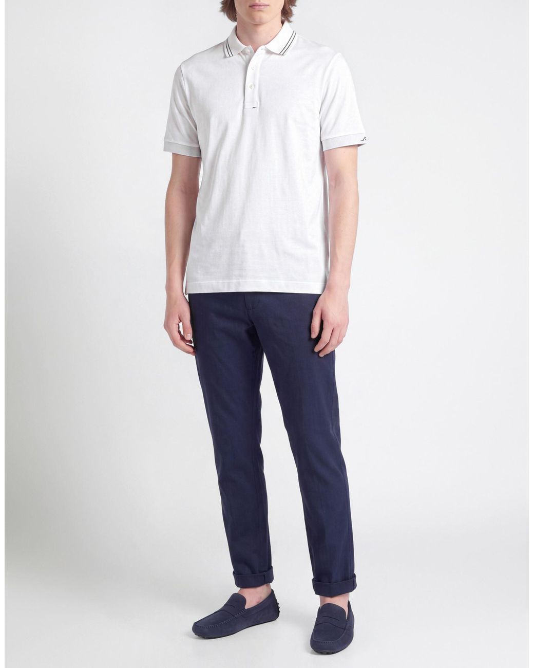 Paul & Shark White Polo Shirt Cotton, Lyocell for men